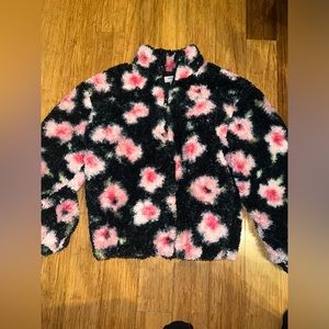 Sandy Liang x Target Half Zip Floral Sherpa Jacket